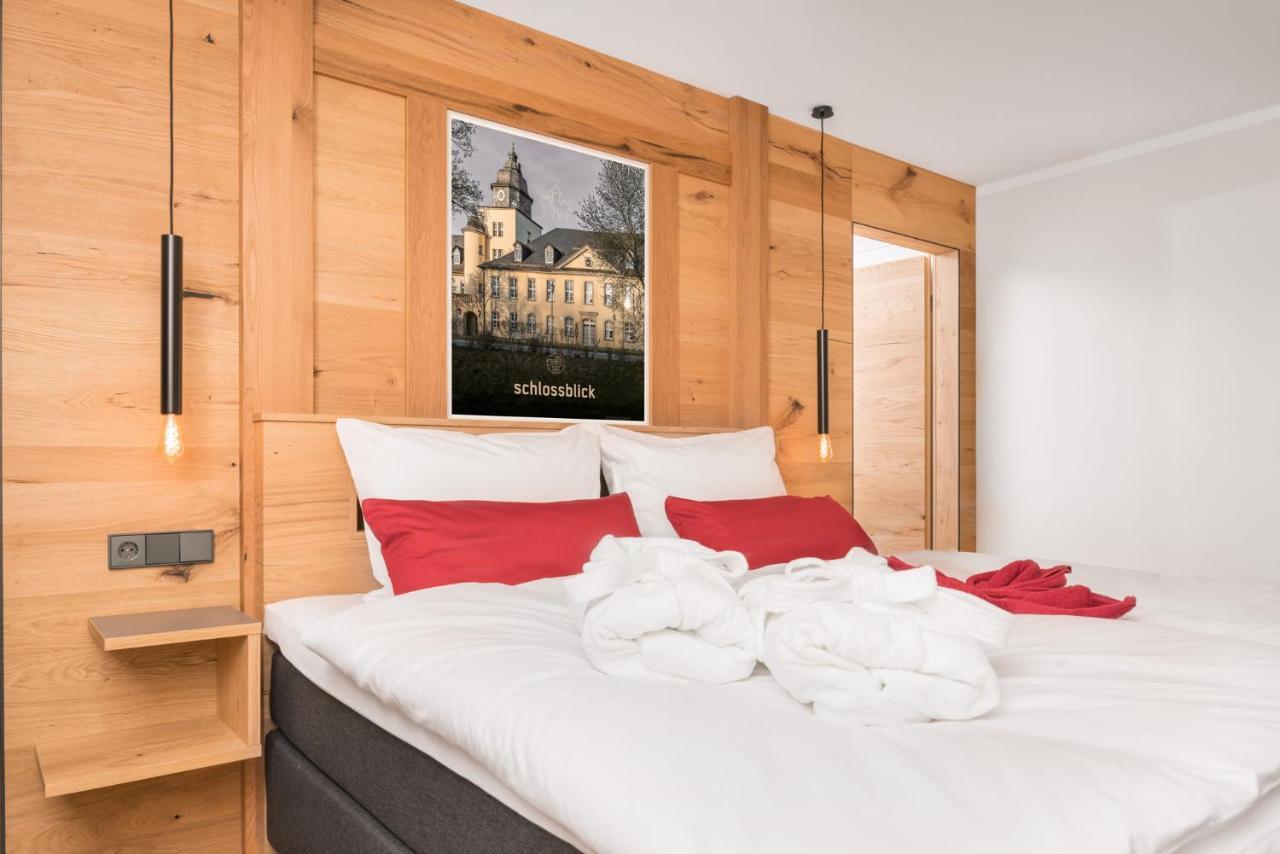 Chalet-Ferienwohnung Schlossblick, 51 Qm, Wellness/Fitness/Sauna - Bergroedelhof Feilitzsch Bagian luar foto