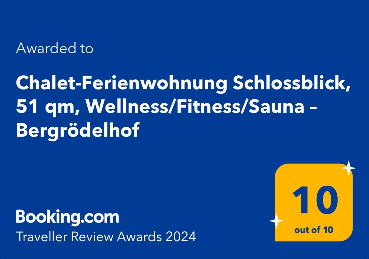 Chalet-Ferienwohnung Schlossblick, 51 Qm, Wellness/Fitness/Sauna - Bergroedelhof Feilitzsch Bagian luar foto